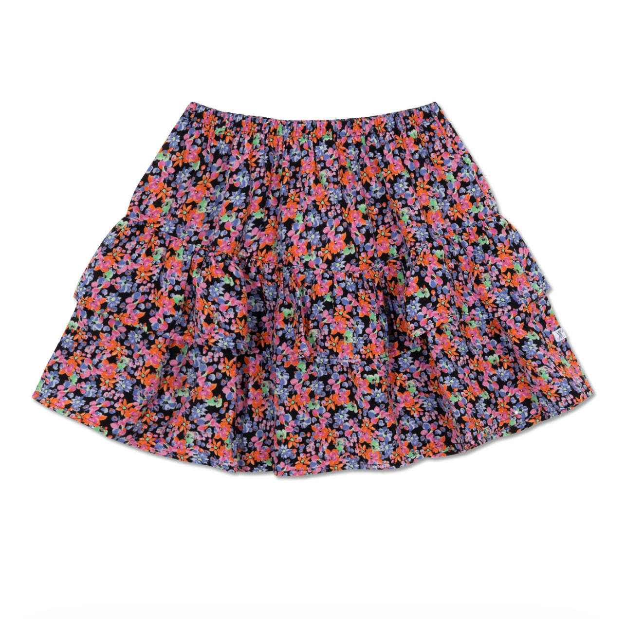 POET RUFFLE SKIRT - FLORAL MULTIPOP || REPOSE AMS