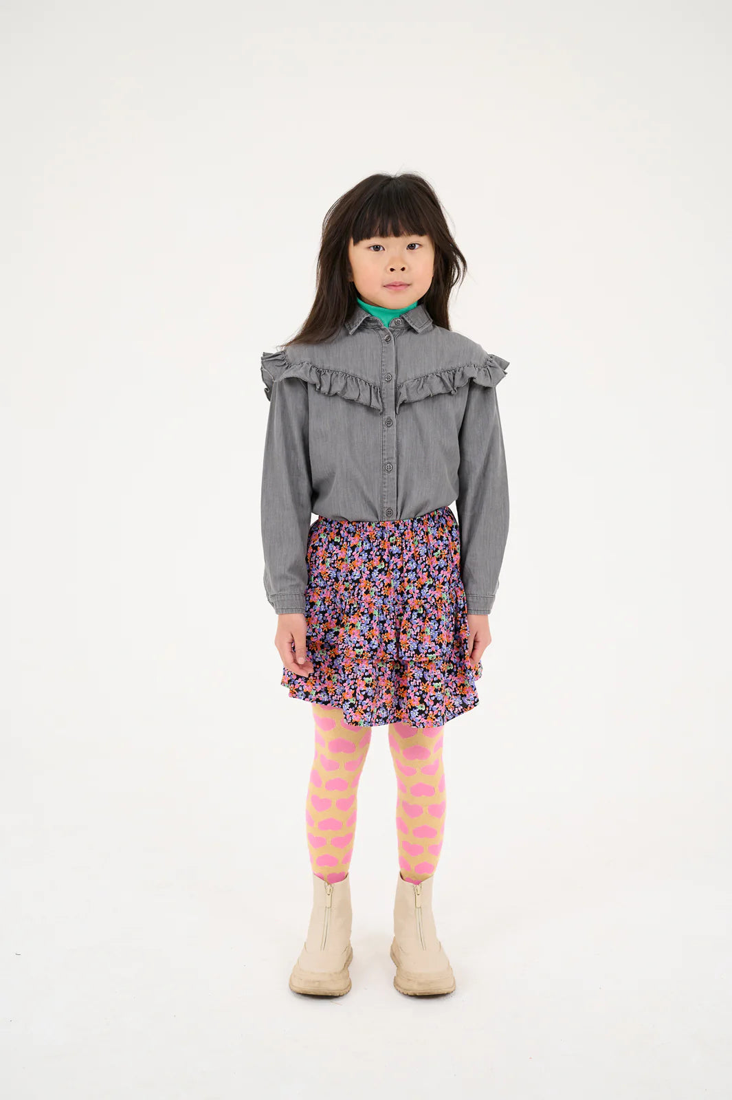TIGHTS - SOFT PINK HEARTS || REPOSE AMS