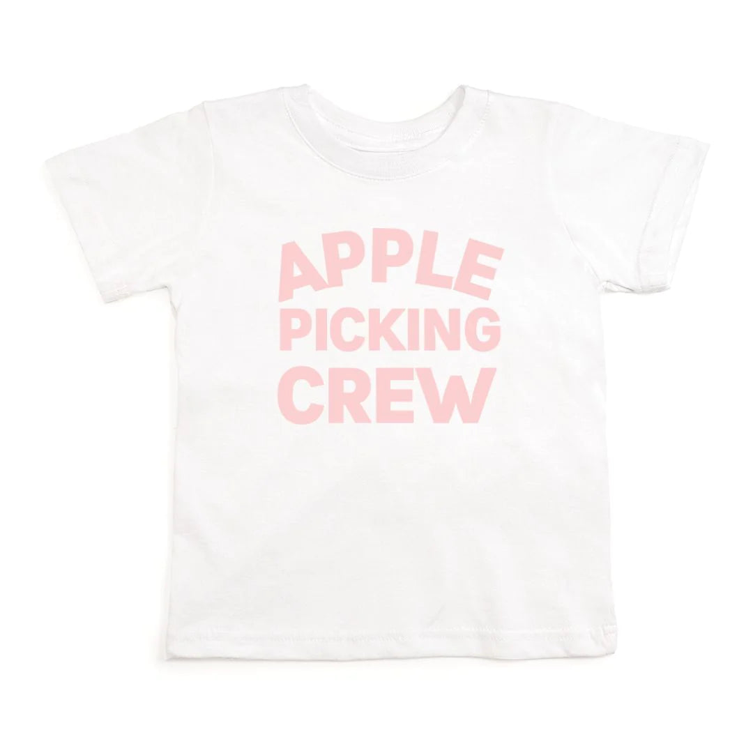 APPLE PICKING CREW SHORT SLEEVE T-SHIRT - WHITE || SWEET WINK