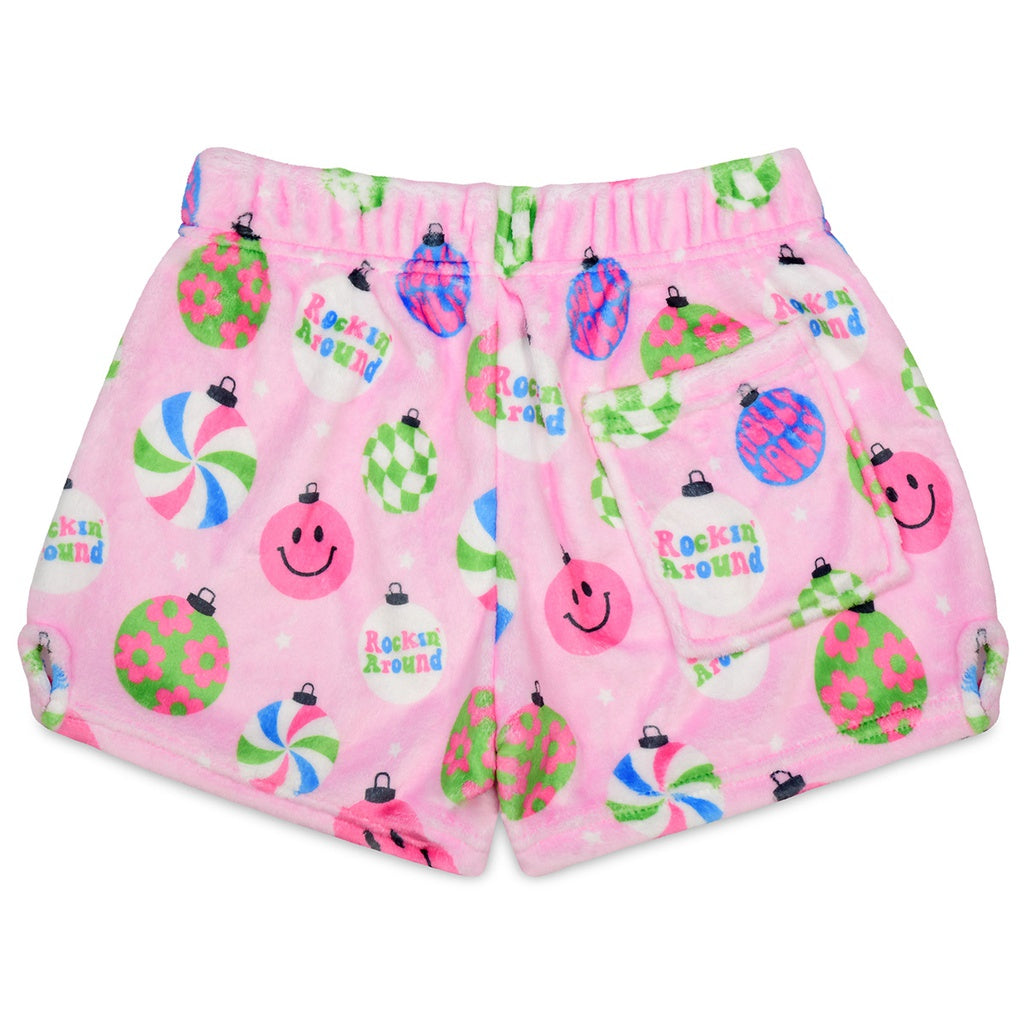 ROCKIN AROUND ORNAMENTS PLUSH SHORTS || ISCREAM