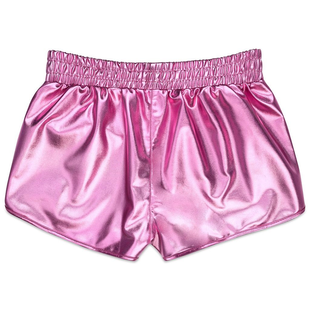 PINK METALLIC SHORTS || ISCREAM