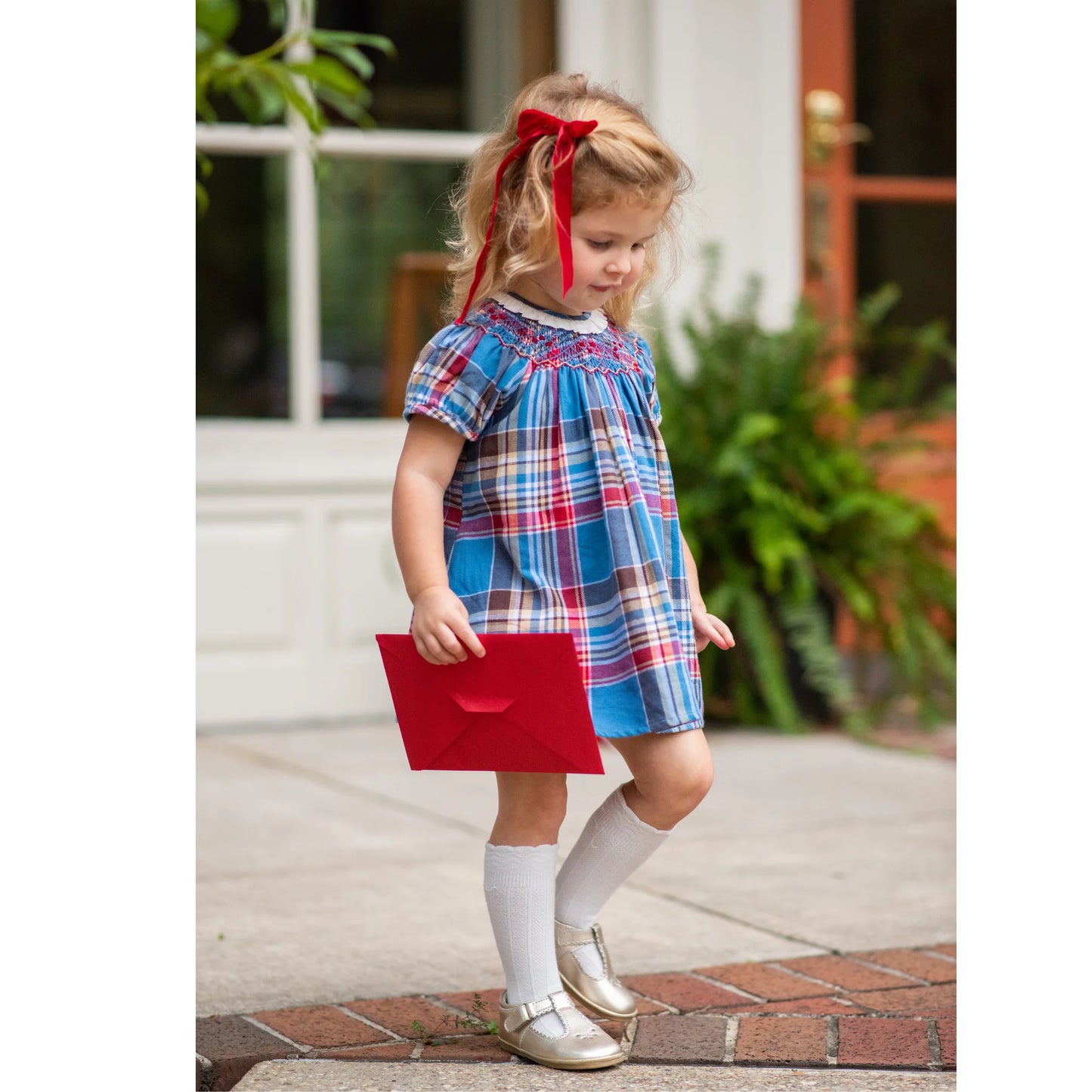 MAEVE TARTAN PLAID BABY DRESS
