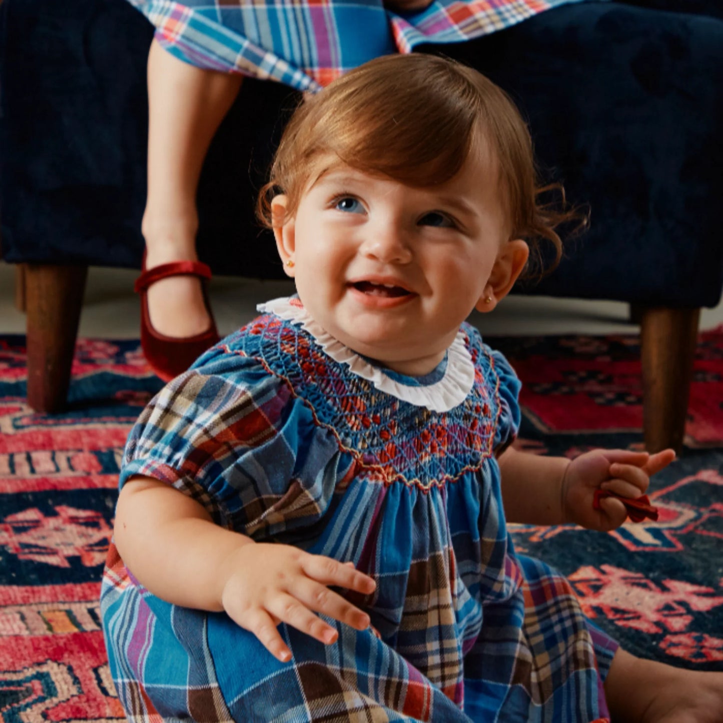 MAEVE TARTAN PLAID BABY DRESS