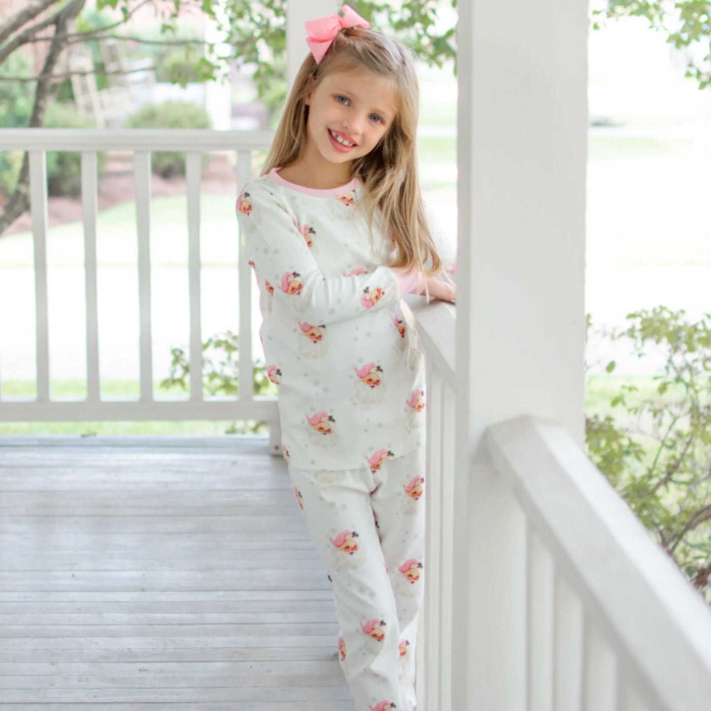 SANTA’S SWEETHEART TWO PIECE PINK PAJAMA SET