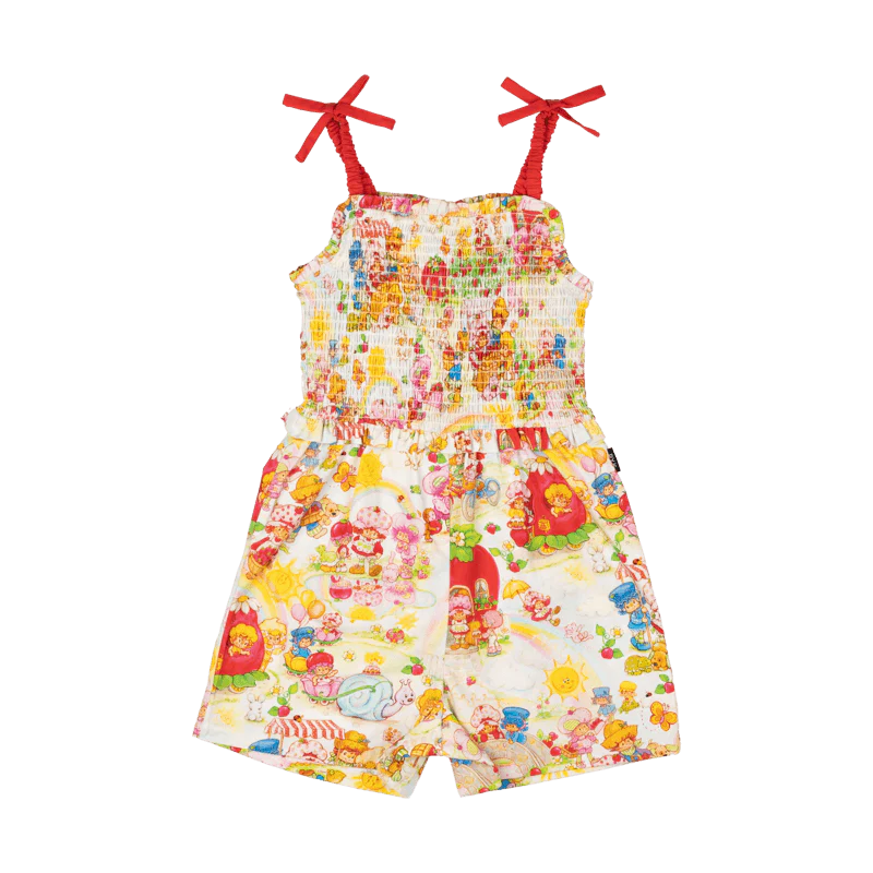 STRAWBERRY LAND ROMPER || ROCK YOUR BABY