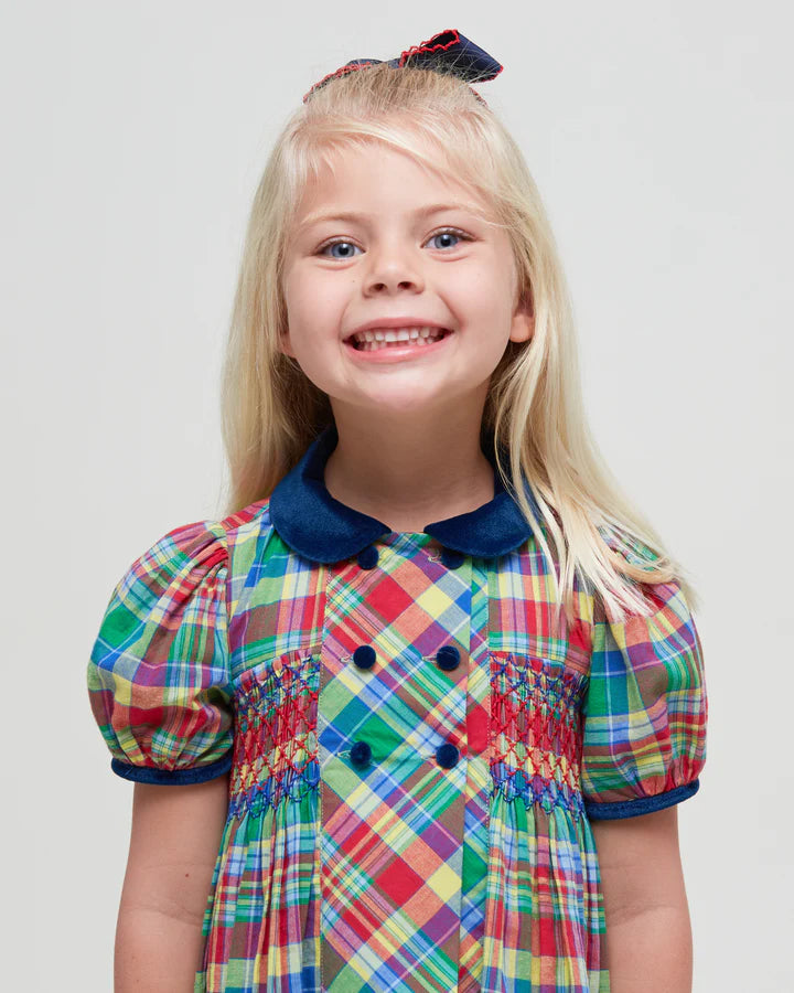 PIPER SMOCKED DRESS IN PLAYGROUND PLAID || NANDUCKET