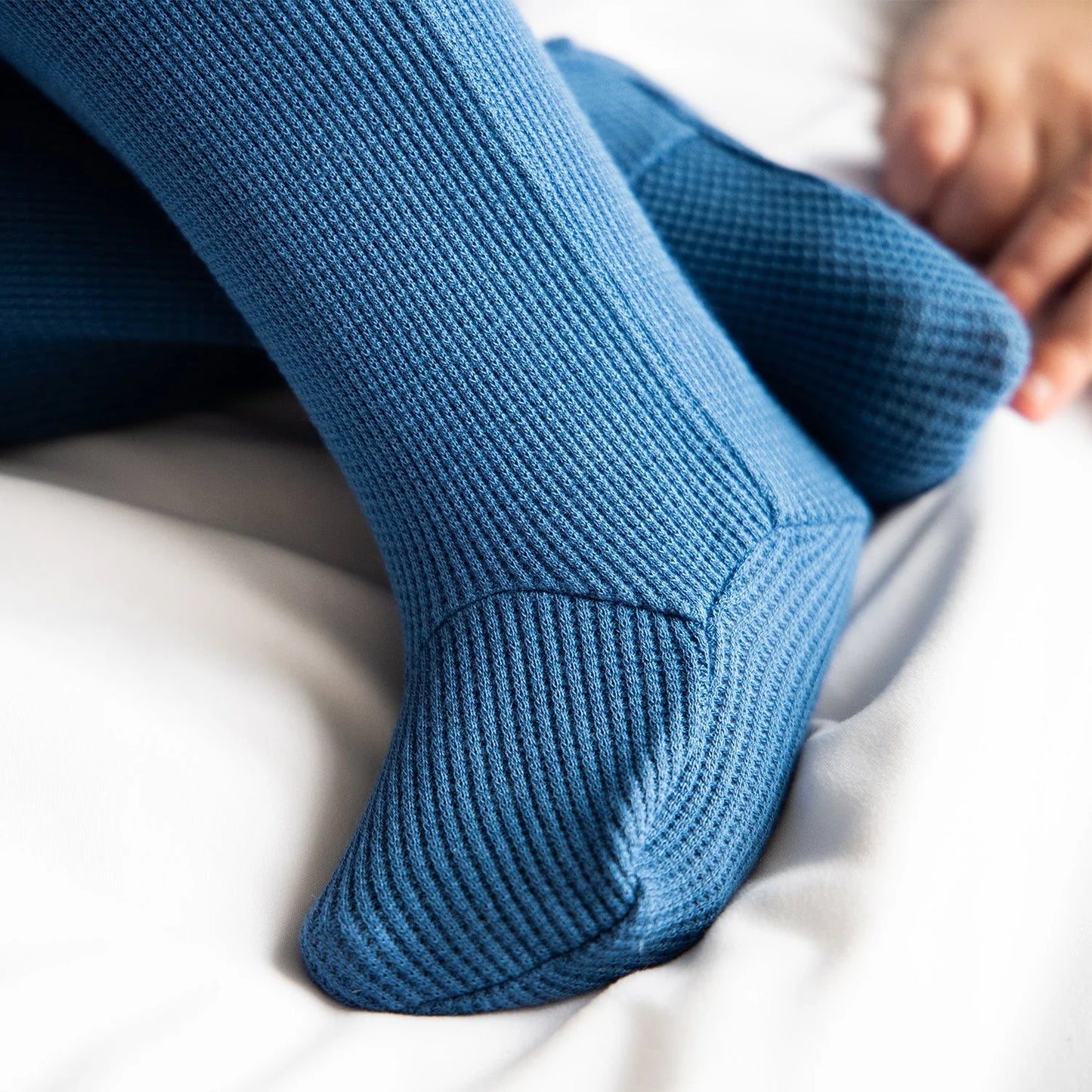 MODAL WAFFLE MAGNET FOOTIE - DEEP BLUE || MAGNETIC ME
