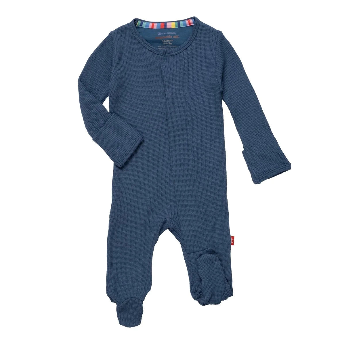 MODAL WAFFLE MAGNET FOOTIE - DEEP BLUE || MAGNETIC ME