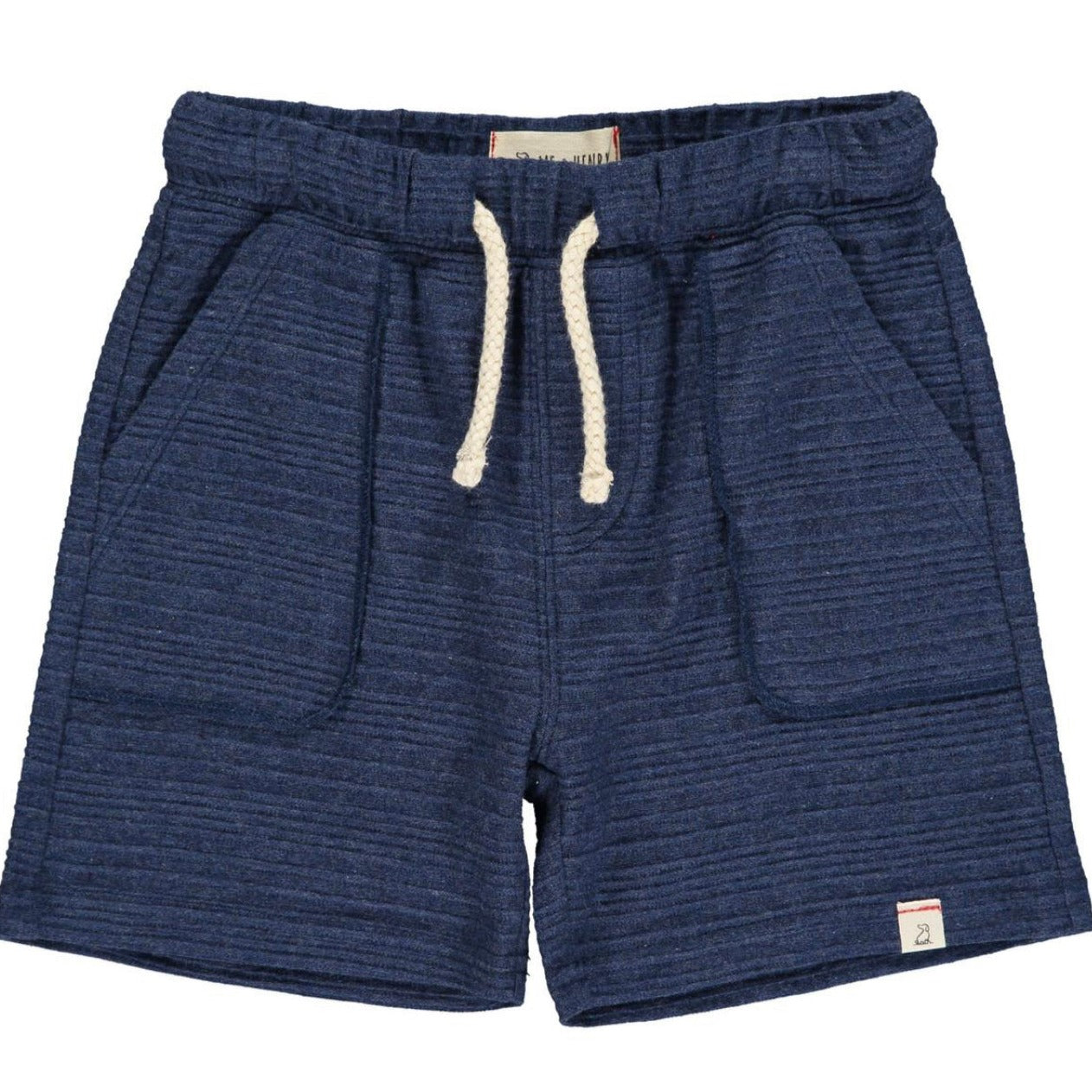 NAVY RIBBED SHORT