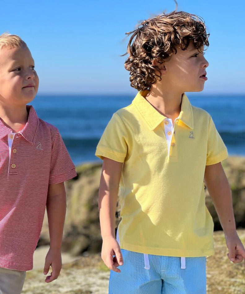 LEMON PIQUE POLO