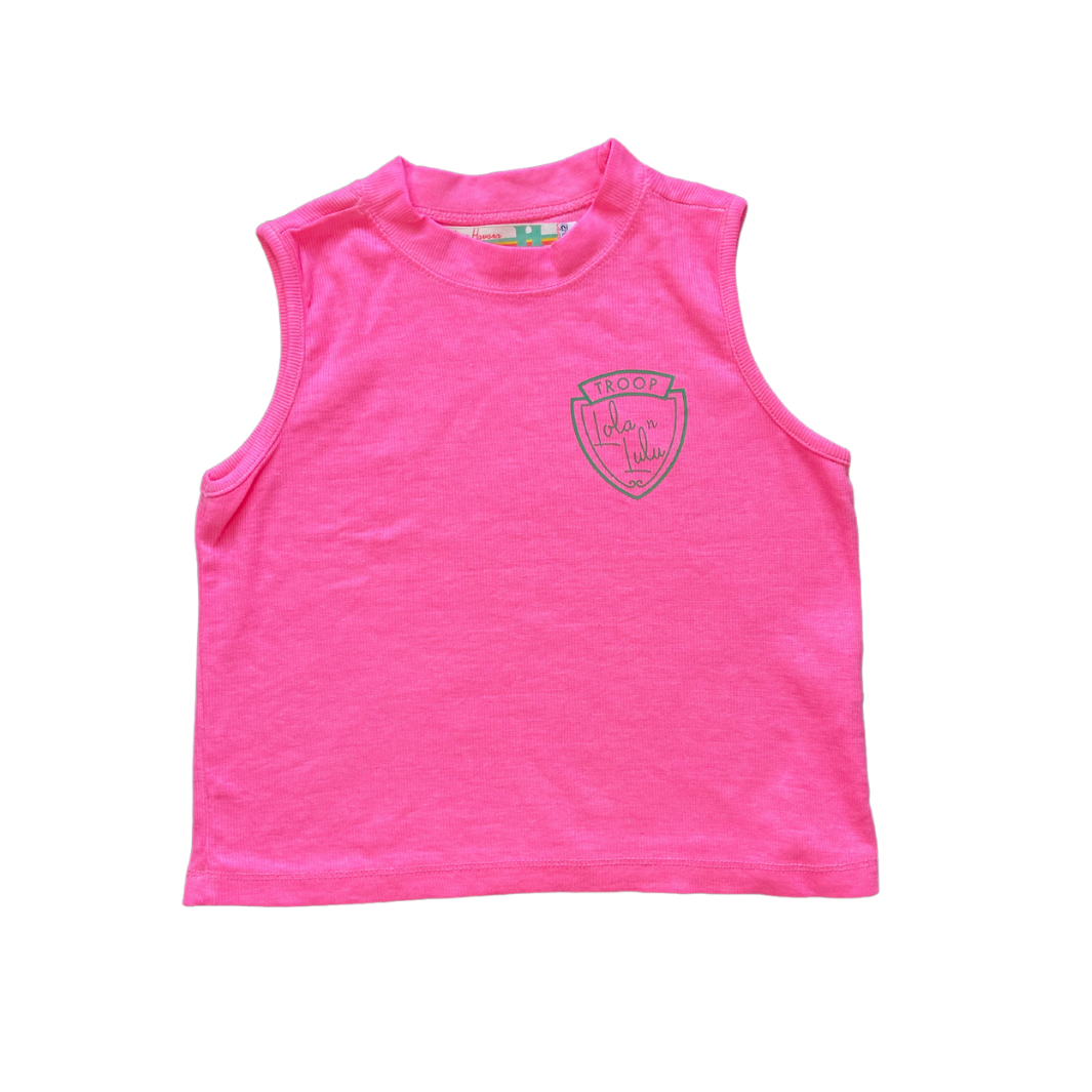 TROOP LOLA N LULU PINK MUSCLE TANK