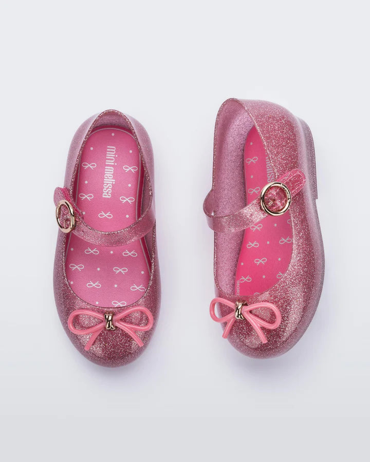 SWEET LOVE FLAT PINK GLITTER || MINI MELISSA