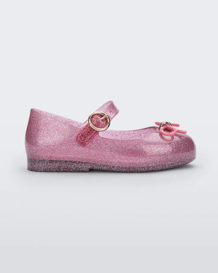 SWEET LOVE FLAT PINK GLITTER || MINI MELISSA