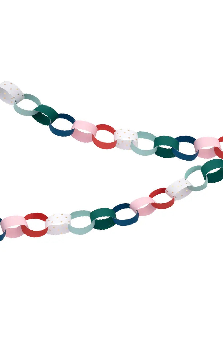 SCALLOPED CHRISTMAS PAPER CHAINS || MERI MERI