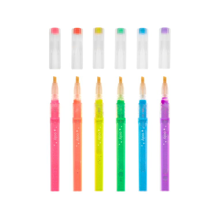 Oh My Glitter! Highlighters - Set of 6