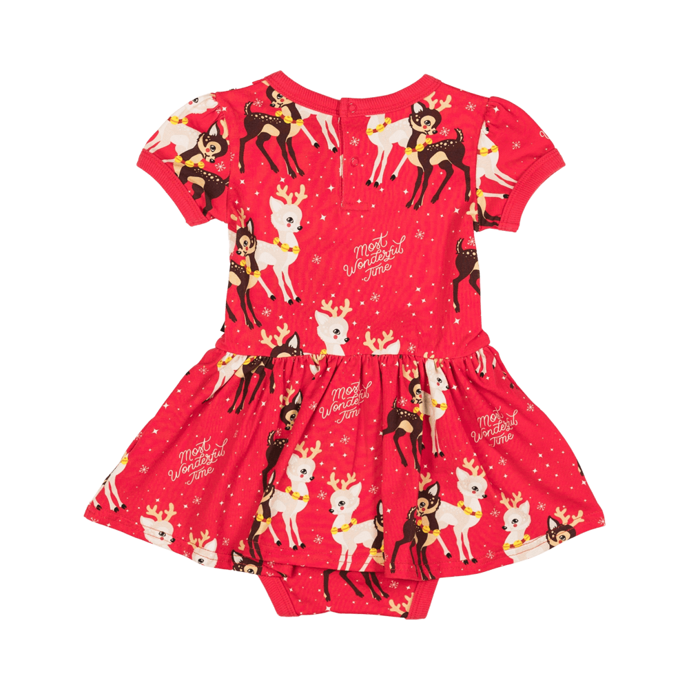 COMET AND CUPID BABY WAISTED DRESS || ROCK YOUR BABY