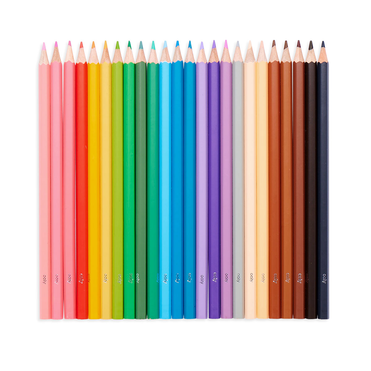 Color Together Colored Pencils - Set of 24 (18 Classic & 6 Skin Tone Colors)