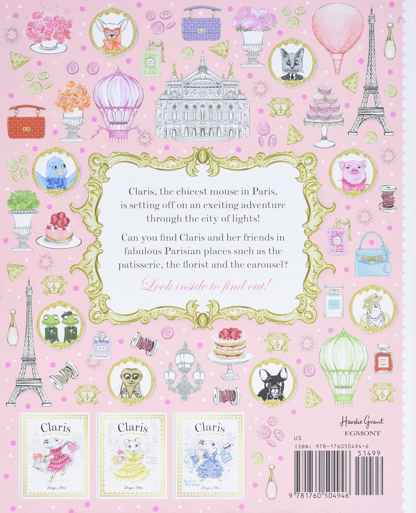 WHERE IS CLARIS IN PARIS A LOOK & FIND BOOK - MEGAN HESS