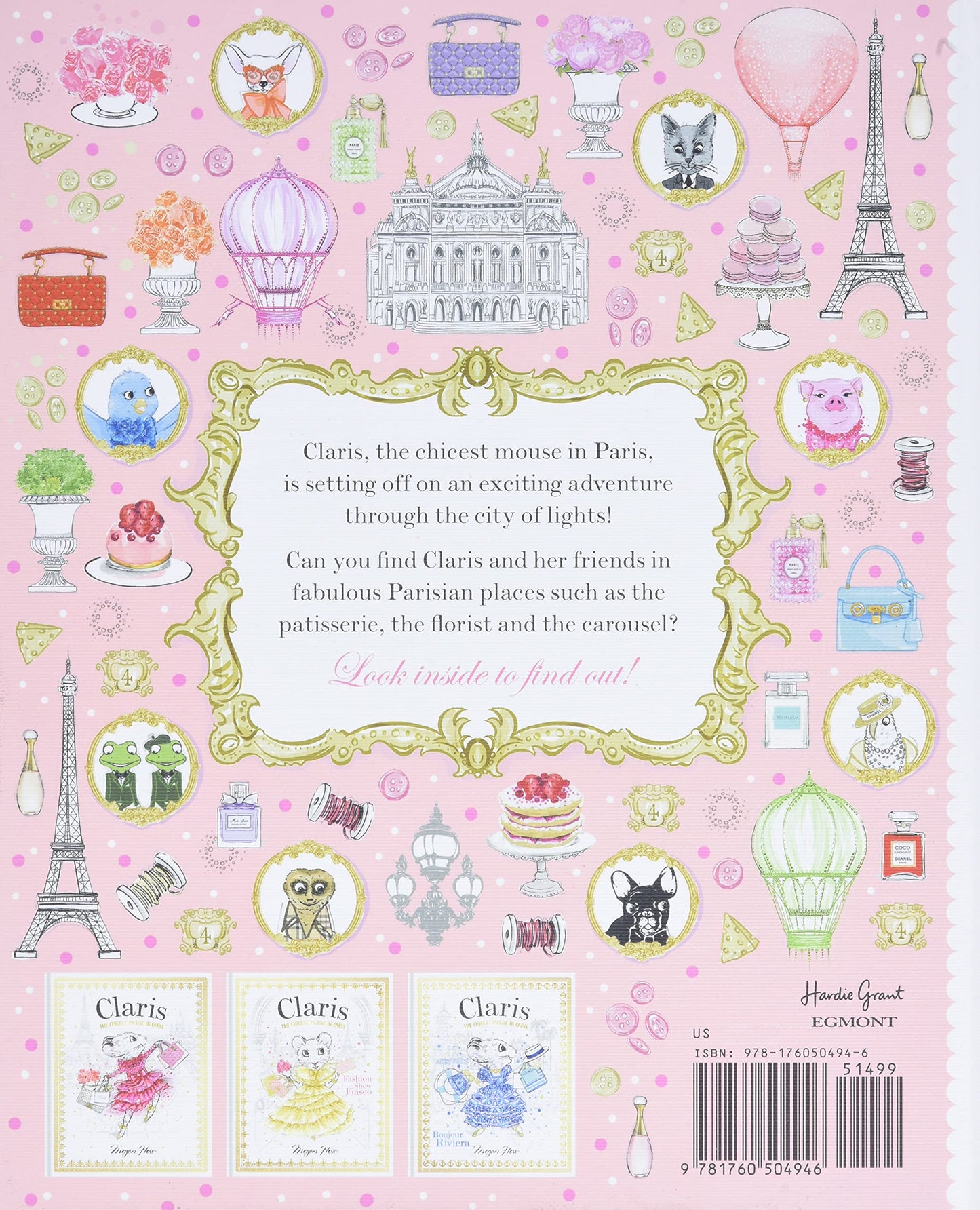 WHERE IS CLARIS IN PARIS A LOOK & FIND BOOK - MEGAN HESS