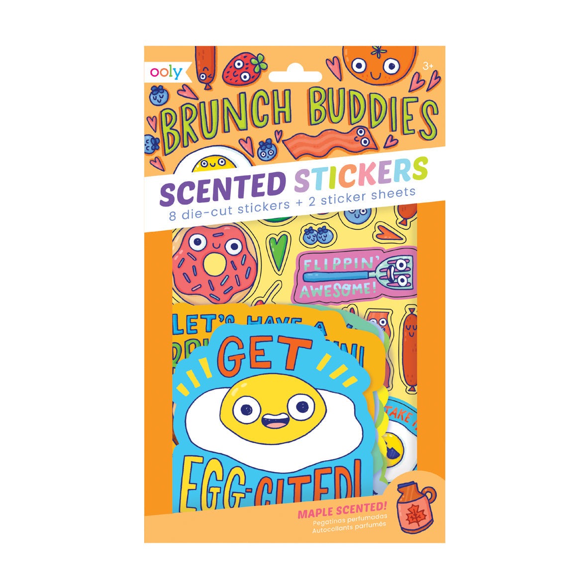 Scented Scratch Stickers : Brunch Buddies (2 Sticker Sheets + 8 Jumbo Stickers)