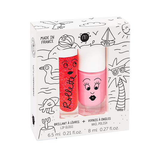 Holidays Lip Gloss + Nail Polish Gift Set