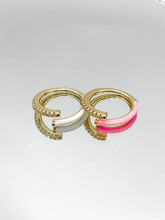 Stacy Rings - Pink