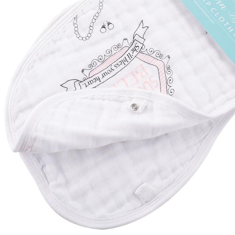 2-in-1 Burp Cloth and Bib: Southern Belle