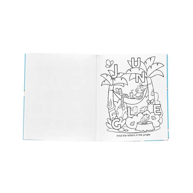 ABC: Amazing Animals Toddler Color-In' Book