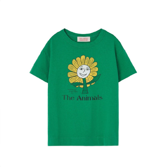 ROOSTER TEE - GREEN FLOWER | THE ANIMALS OBSERVATORY
