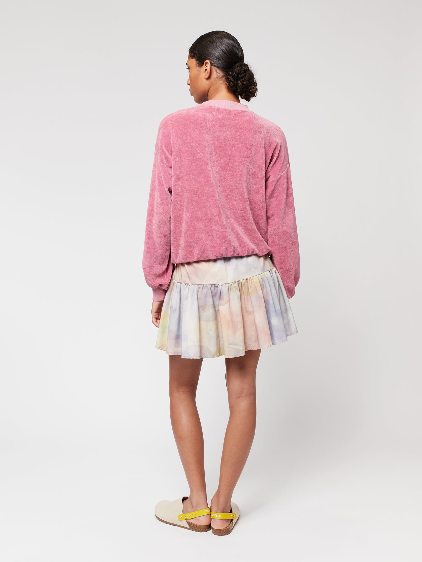 BUTTERFLY EMBROIDERED DROPPED SHOULDER SWEATSHIRT | BOBO CHOSES