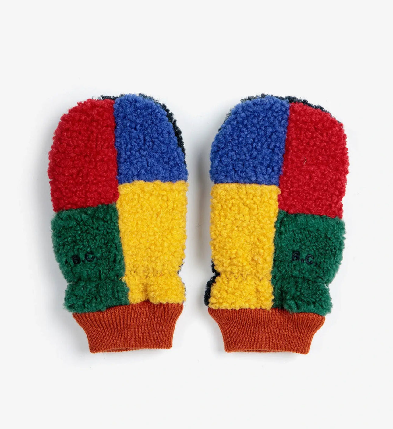 BABY COLORBLOCK SHEEPSKIN MITTENS | BOBO CHOSES