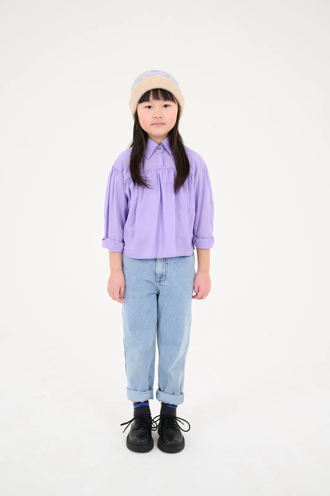 AT EASE BLOUSE - VIOLET || REPOSE AMS