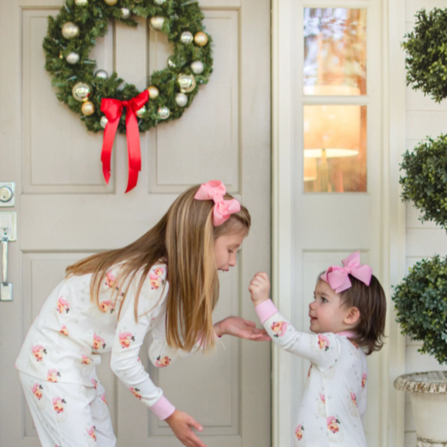 SANTA’S SWEETHEART TWO PIECE PINK PAJAMA SET