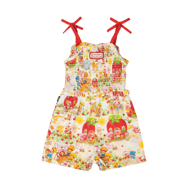 STRAWBERRY LAND ROMPER || ROCK YOUR BABY