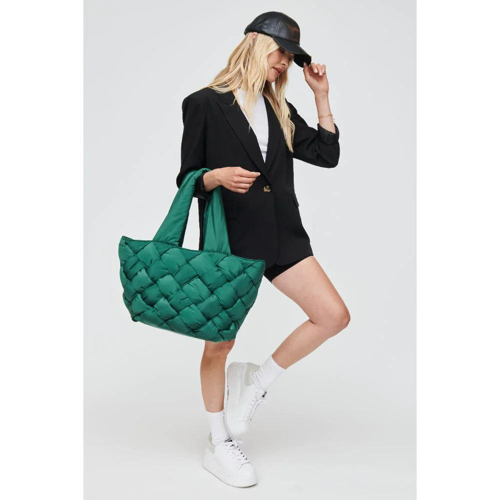 INTUITION EAST WEST TOTE - EMERALD