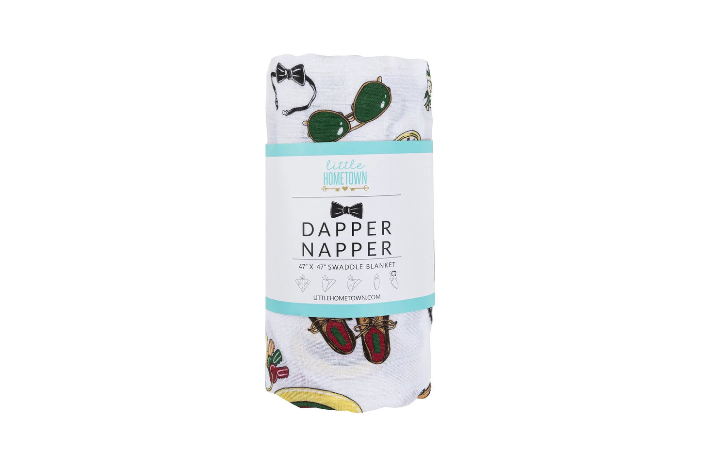 Dapper Napper Baby Muslin Swaddle Blanket