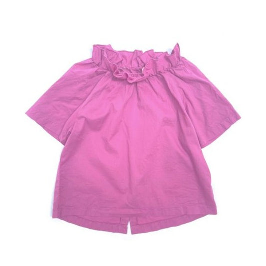 RUFFLE BLOUSE - MEXICAN  ROSE || LONG LIVE THE QUEEN