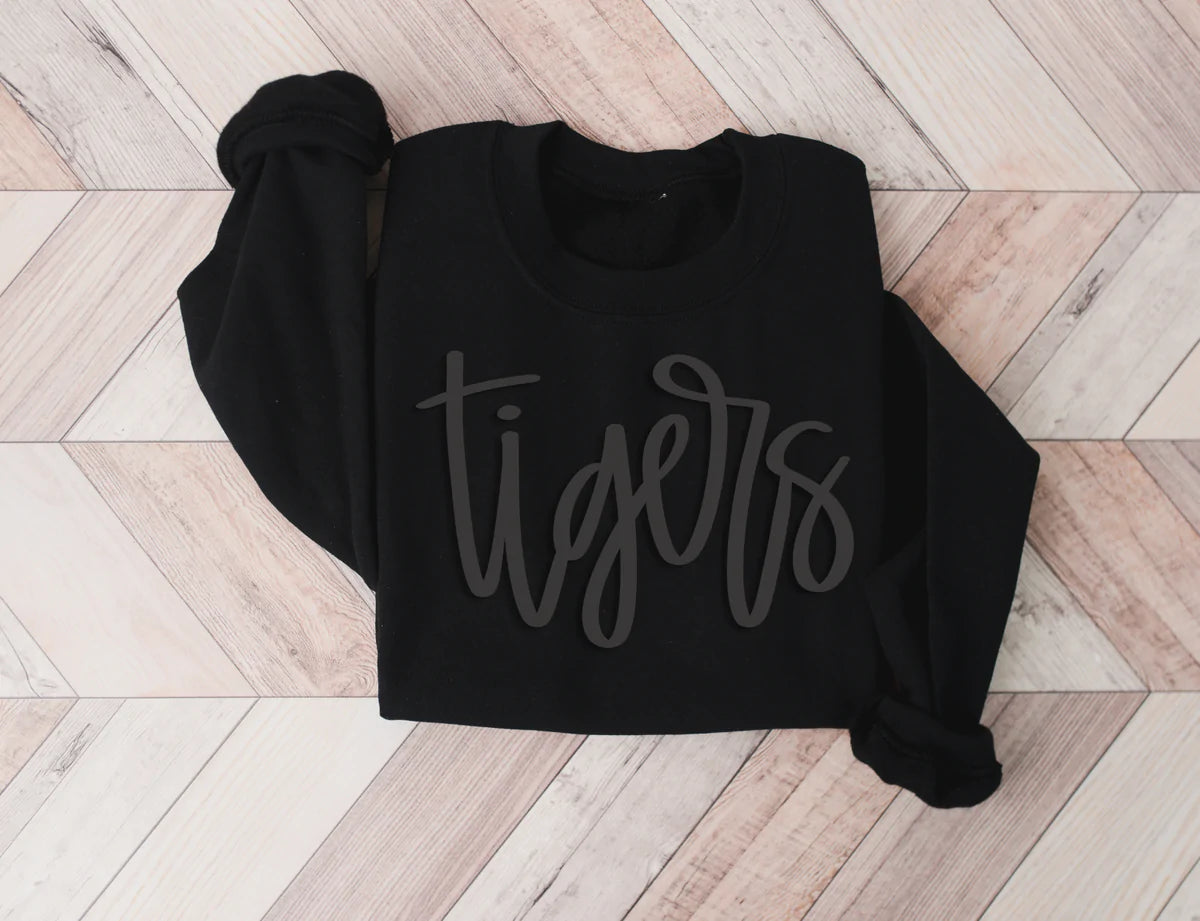 TIGERS BLACKED OUT SWEATSHIRT