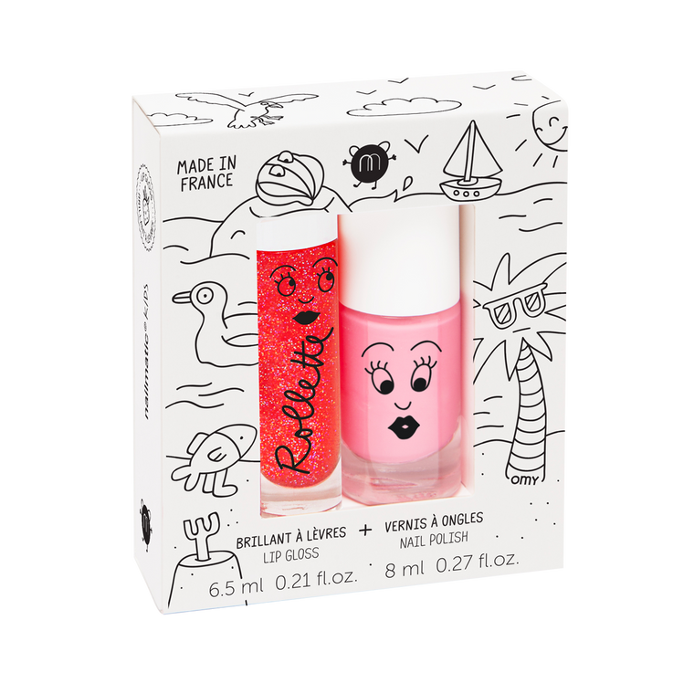 Holidays Lip Gloss + Nail Polish Gift Set