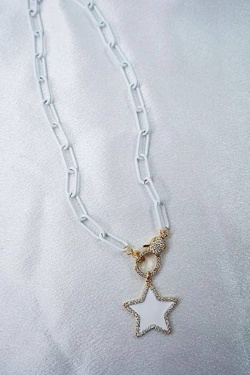 White Star Clasp Necklace