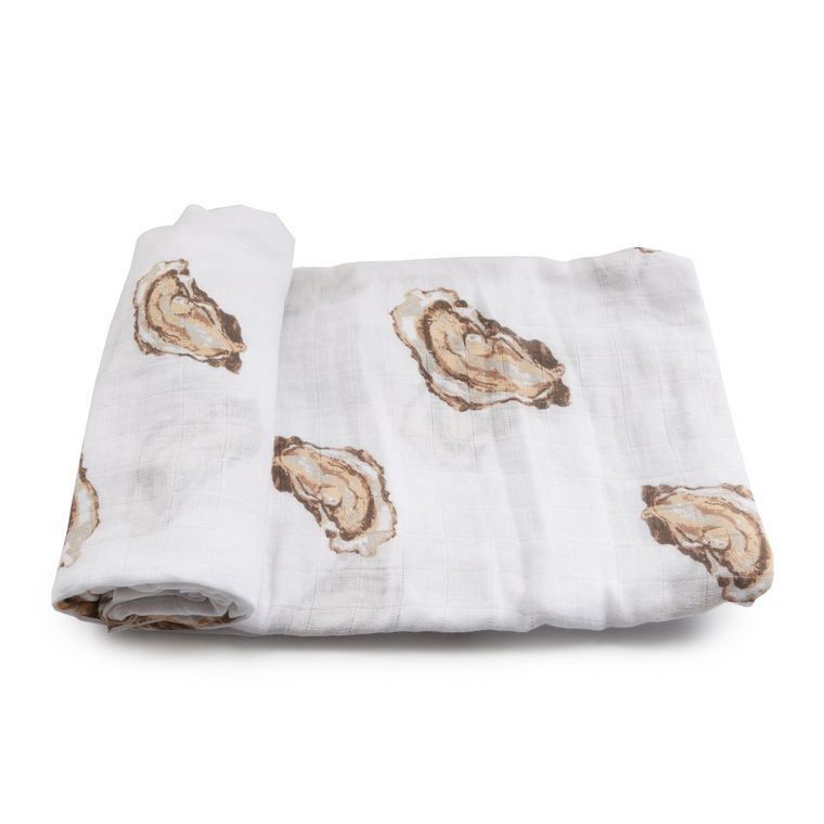 Aw, Shucks! Oyster Baby Muslin Swaddle Blanket