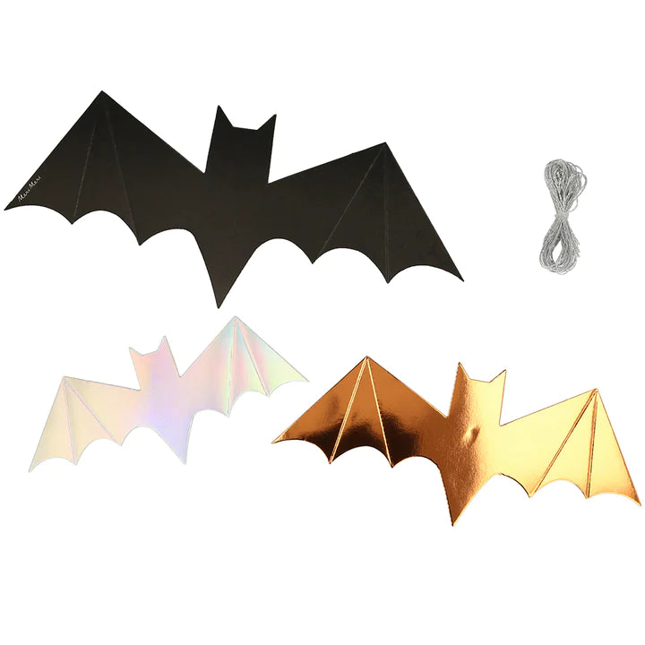 HALLOWEEN FOIL BATS - 8PK