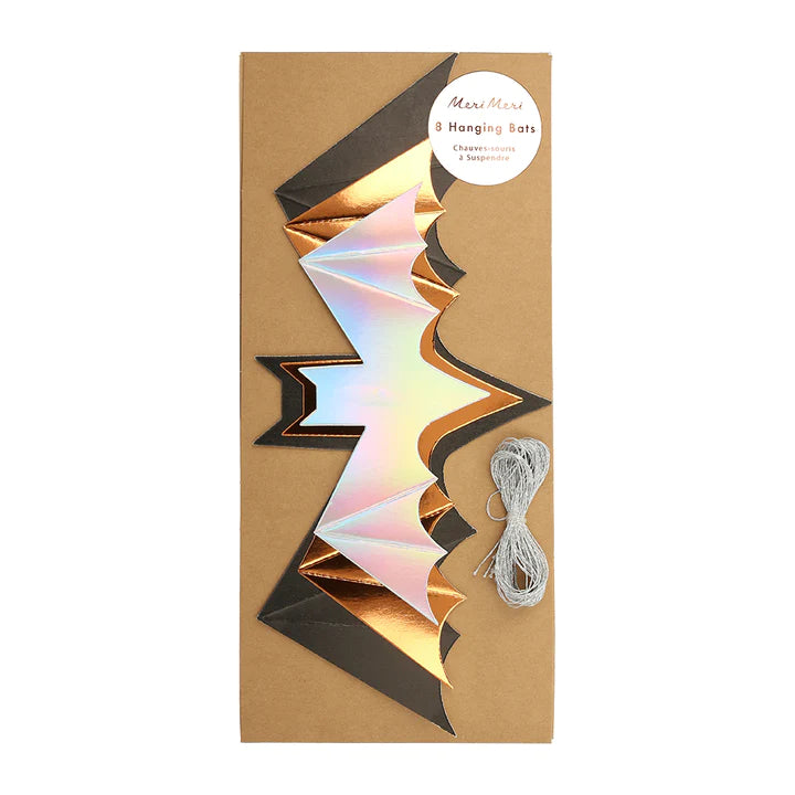 HALLOWEEN FOIL BATS - 8PK