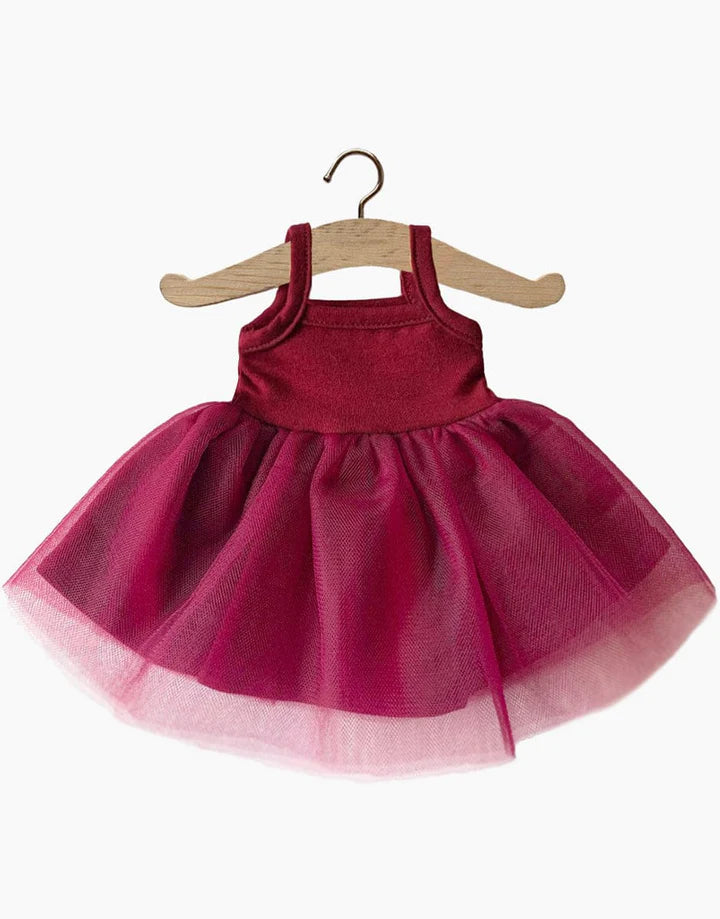 ROSELLA TUTU DRESS - BURGUNDY || MINIKANE